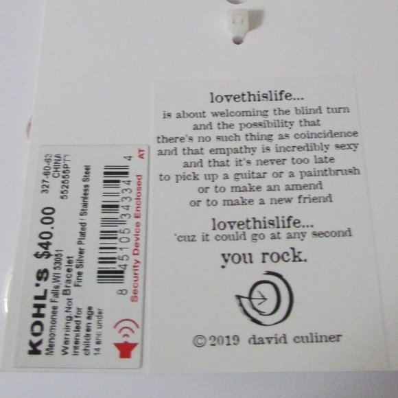 Love this Life One of a Kind Angel charm bangle bracelet gift new - Picture 7 of 10